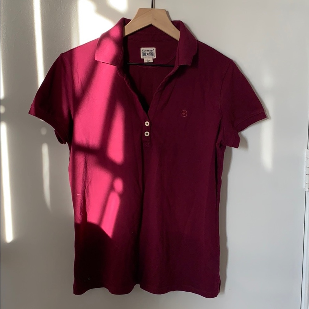 Converse One Star Polo Top. Size L. Relaxed fit.
